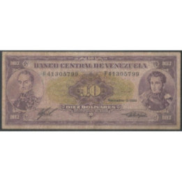 Venezuela 10 Bolivares 3 Nov 1988 F 8 Dig P62