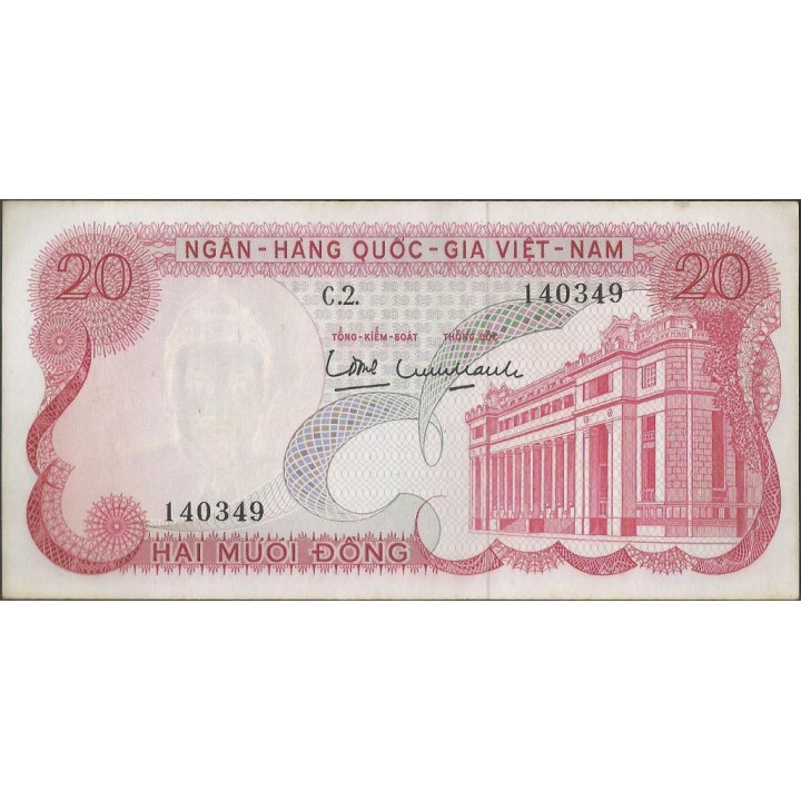 Vietnam Sur 20 Dong ND1969 P24a