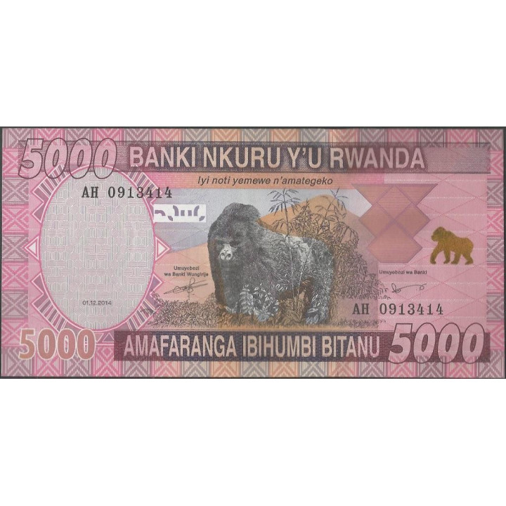 Rwanda 5.000 Francs 1 Dic 2014 P41
