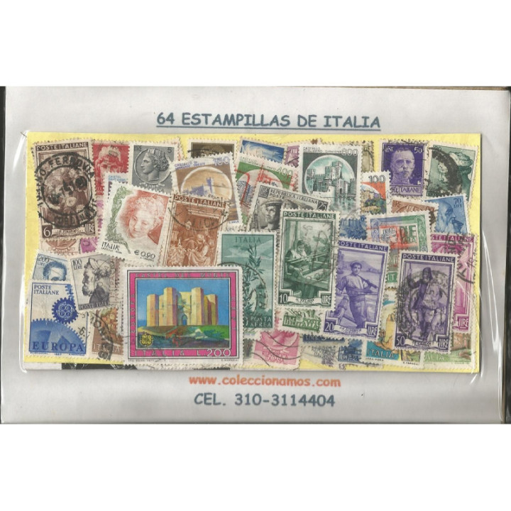 Italia 64 Estampillas usadas