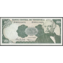 Venezuela 20 Bolivares 5 Jun 1995 D 8 Dig P63e