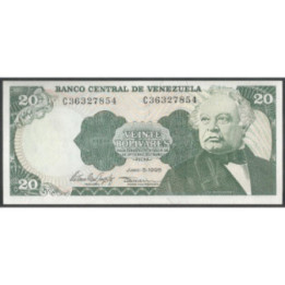 Venezuela 20 Bolivares 5 Jun 1995 C 8 Dig P63e