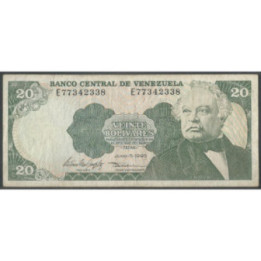 Venezuela 20 Bolivares 5 Jun 1995 E 8 Dig P63e