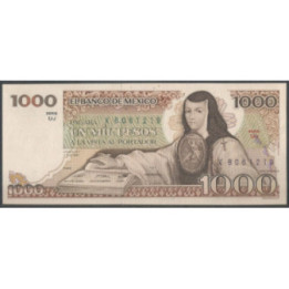Mexico 1000 Pesos 13 May 1983 Serie UJ P80a
