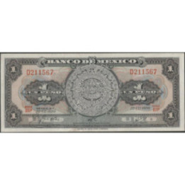 Mexico 1 Peso 22 Jul 1970 Serie BIP P59l