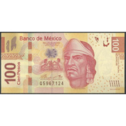Mexico 100 Pesos 4 Abr 2014 Serie AN P124an