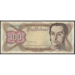 Venezuela 100 Bolivares 12 May 1992 D 8 Dig P66d
