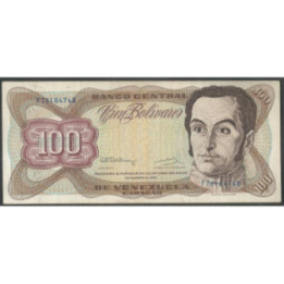 Venezuela 100 Bolivares 8 Dic 1992 F 8 Dig P66e