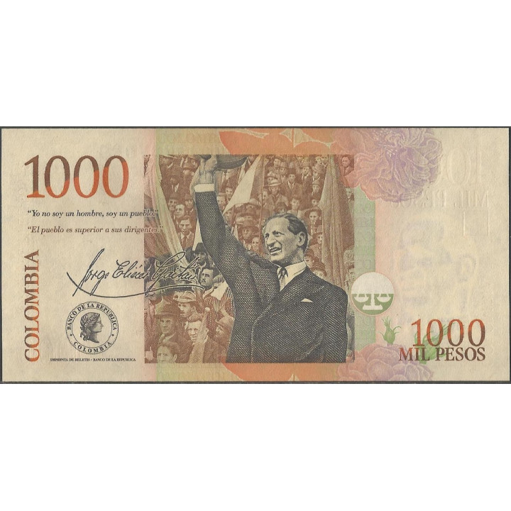 Fajo de 1.000 Pesos 2 Ago 2016 BGW439R19 reverso