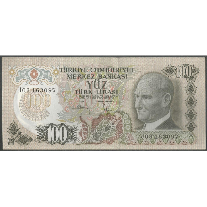 Turkya 100 Liras L1970 (1983) P189c
