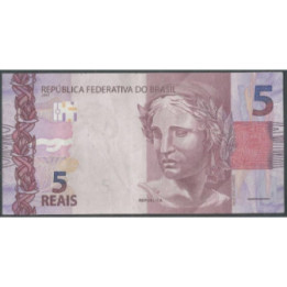 Brasil 5 Reales 2010 I P253g