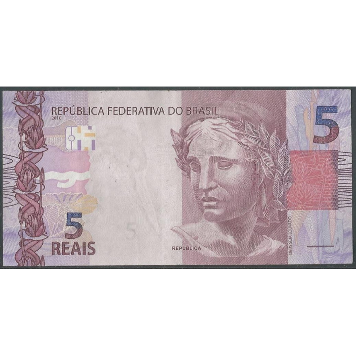 Brasil 5 Reales 2010 I P253g