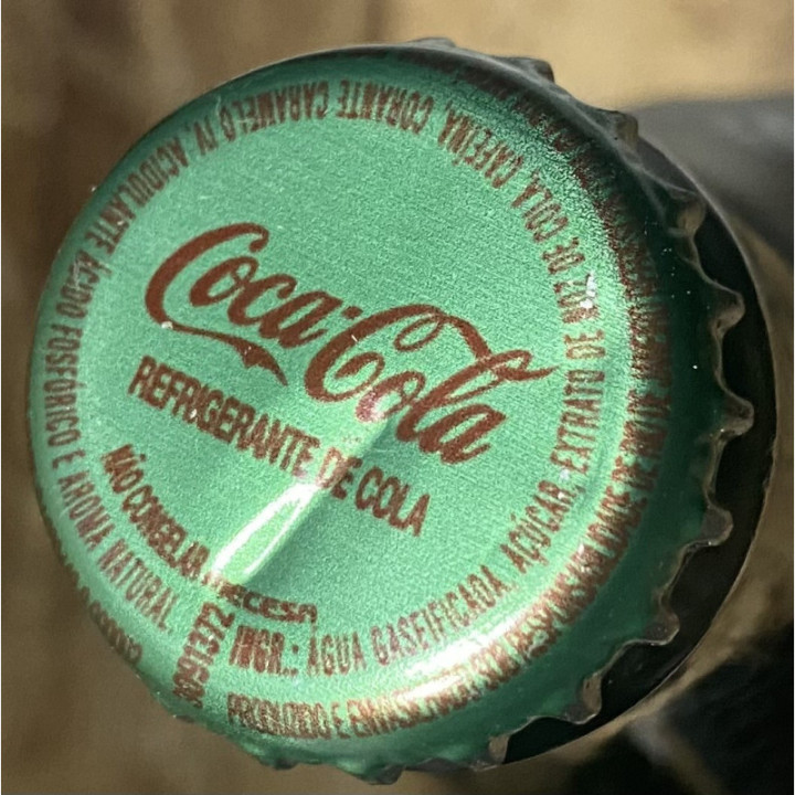 Botella 290 Ml Coca-Cola Sabor original - Brasil 2023 reverso