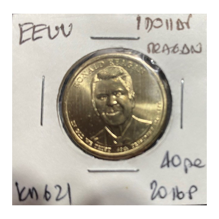 Estados Unidos 1 Dollar - Serie presidentes 2010 a 2016 reverso