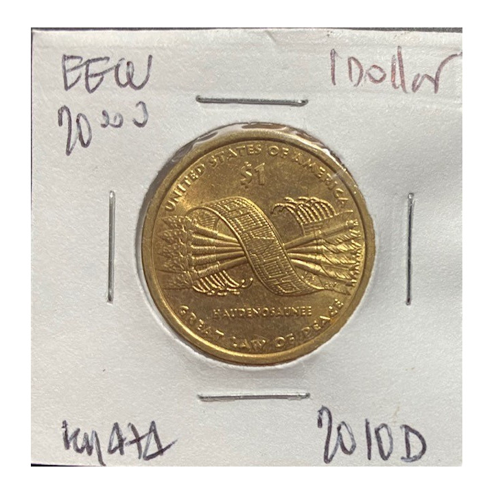 Estados Unidos 1 Dollar Native American 2009- reverso
