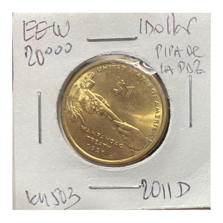 Estados Unidos 1 Dollar Native American 2009- reverso