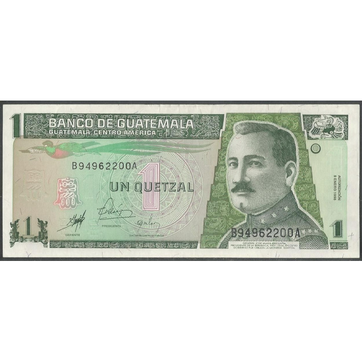 Guatemala 1 Quetzal 9 Ene 1998 P99
