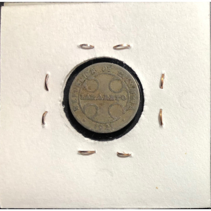 Colombia 1 Centavo 1921 Lazareto JER348.01 reverso