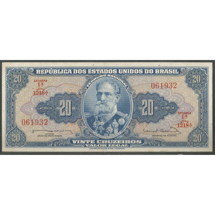 Brasil 20 Cruzeiros ND1963 Firma 12 P168b
