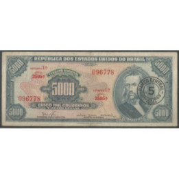 Brasil 5 Cruzeiros nuevos ND1966-7 P188b