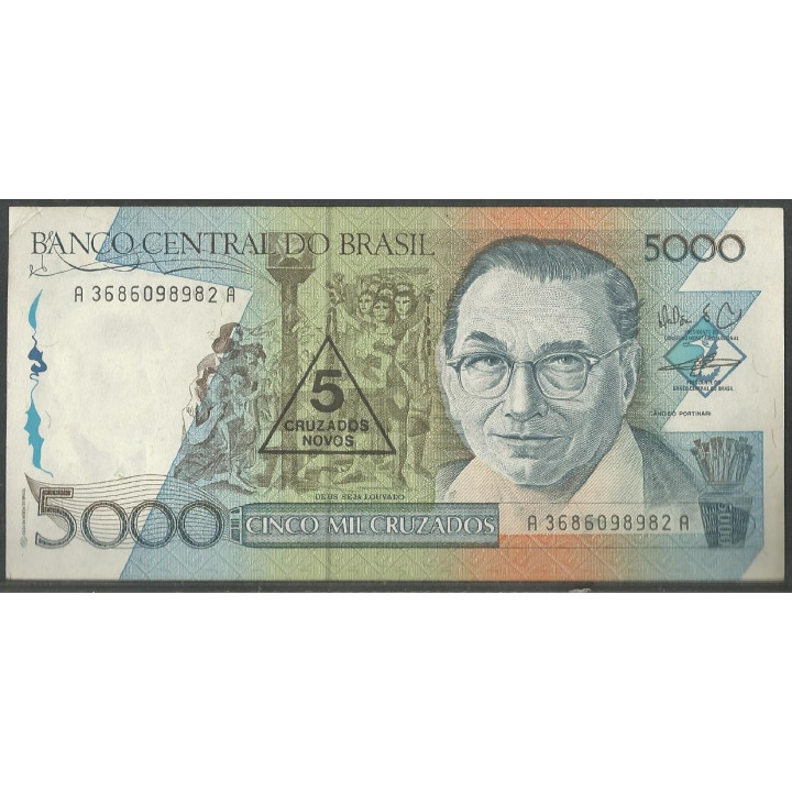 Brasil 5 Cruzados Nuevos ND1989 P217b