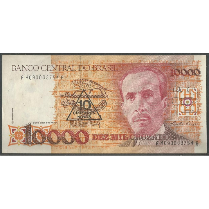 Brasil 10 Cruzados Nuevos ND1989 P218a