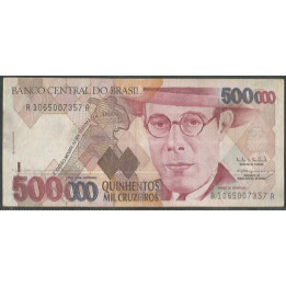 Brasil 500.000 Cruzeiros ND1993 Firma 30 P236a