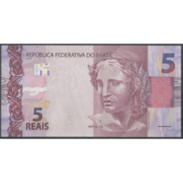 Brasil 5 Reales 2010 J P253g