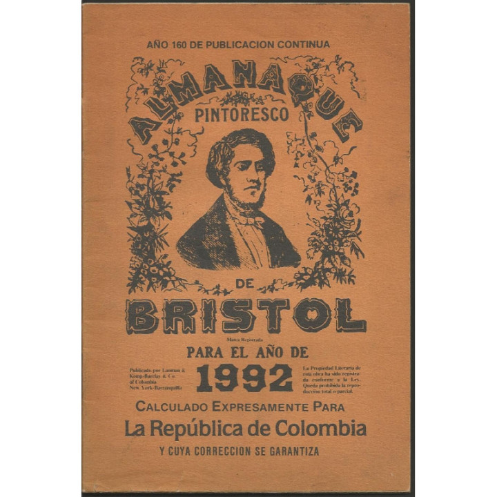 Almanaque Bristol - 1951 - 2026 reverso