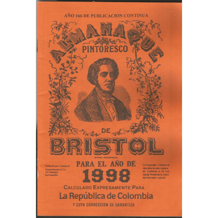 Almanaque Bristol - 1951 - 2026 reverso