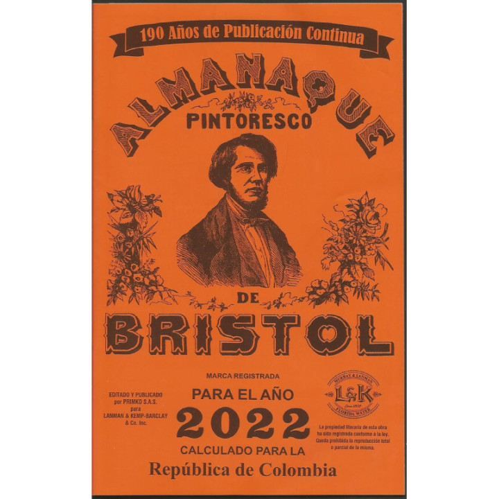Almanaque Bristol - 1951 - 2026 reverso