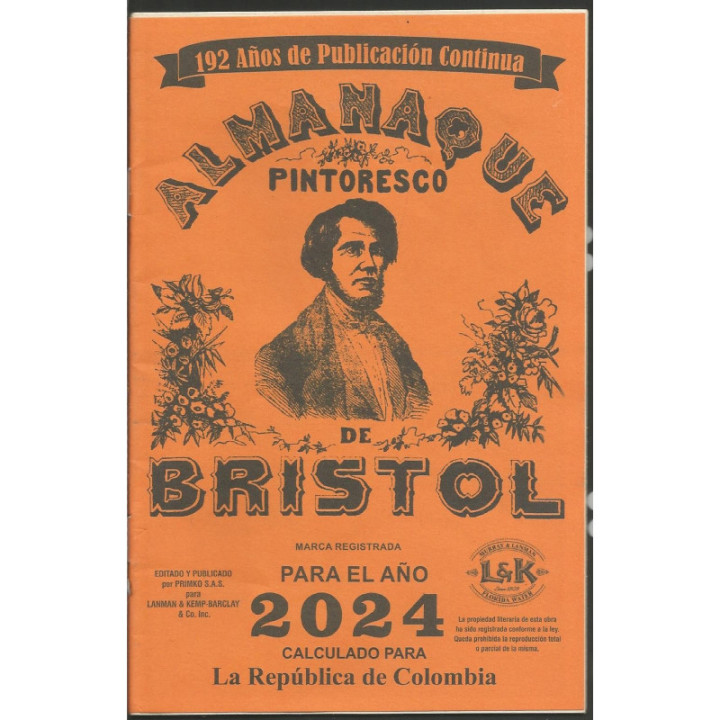 Almanaque Bristol - 1951 - 2026 reverso