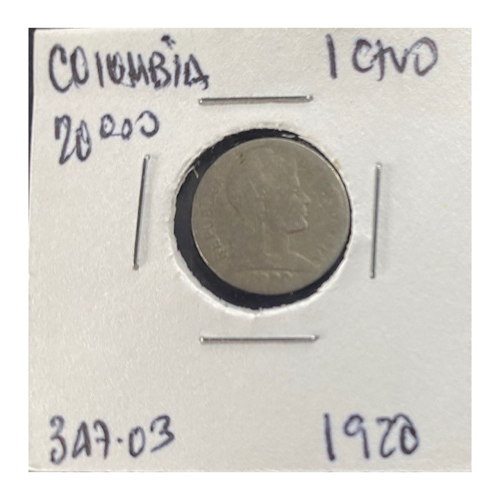 Colombia 1 Centavo 1920-1948 JER347