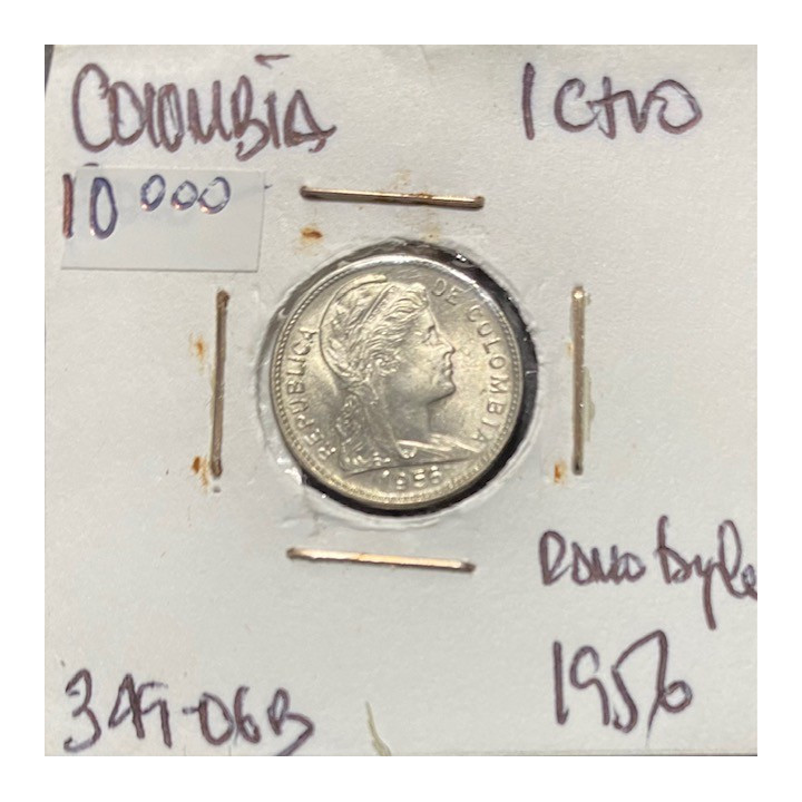 Colombia 1 Centavo 1952-1958 JER349 reverso