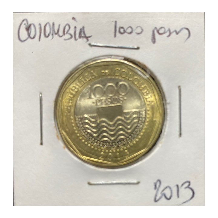 Colombia 1.000 Pesos 2012 - reverso