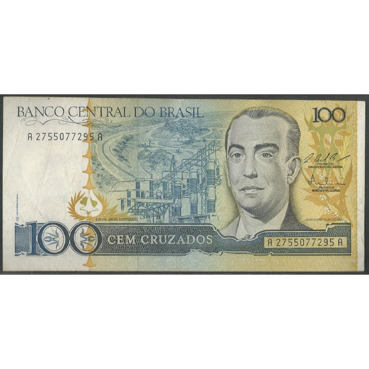 Brasil 100 Cruzados ND1987 P211b