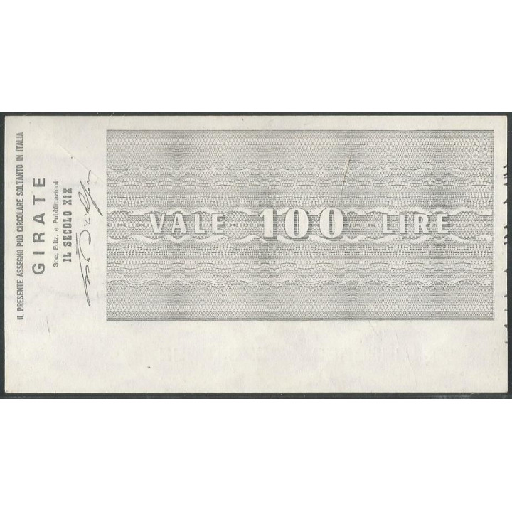 Italia - L'Istitvto Bancario Italiano 100 Lire 17 Nov 1976 reverso
