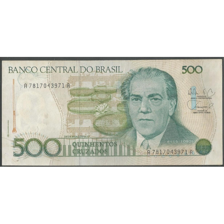 Brasil 500 Cruzados ND1988 P212d