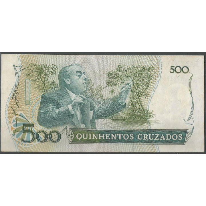 Brasil 500 Cruzados ND1988 P212d reverso
