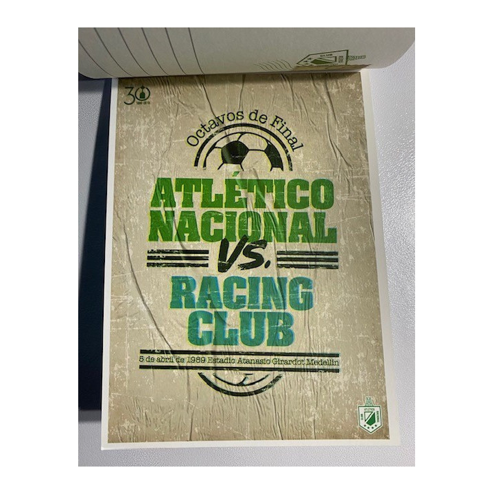 Atletico Nacional 30 Años de nuestra primera conquista continental reverso