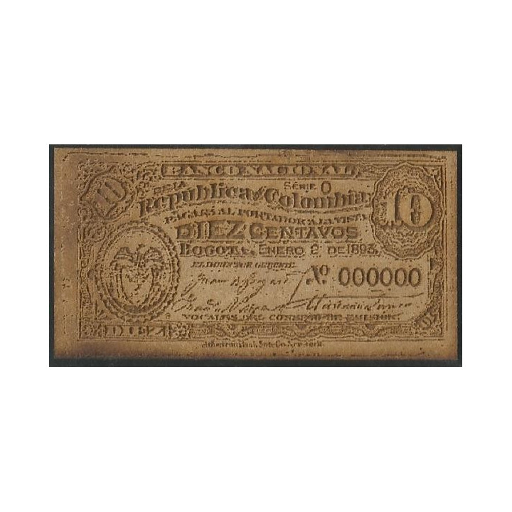 Sociedad Numismatica de Colombia Adolfo Ruiz Callejas reverso