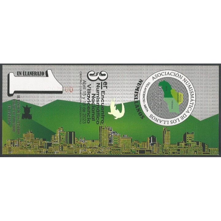 AsociacionNumismatica de los Llanos 1 Llanerazo 15-6 Abr 2023 reverso