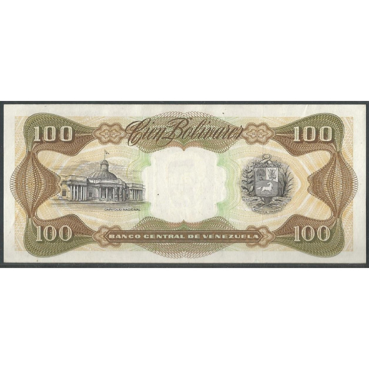 Venezuela 100 Bolivares 13 Oct 1998 H 8 Dig P66g reverso