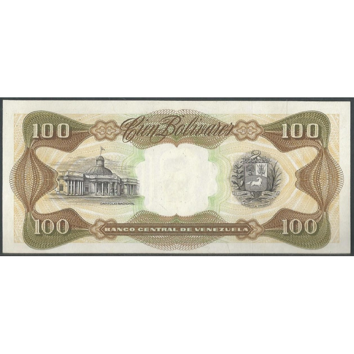 Venezuela 100 Bolivares 13 Oct 1998 K 8 Dig P66g reverso