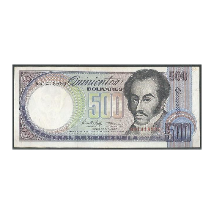 Venezuela 500 Bolivares 5 Feb 1998 R 8 Dig P67f