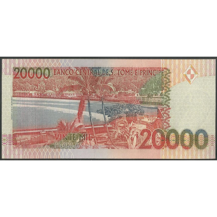 St Tome e Prince 20.000 Dobras 22 Oct 1996 P67a reverso