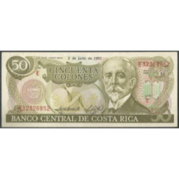 Costa Rica 50 Colones 2 Jun 1993 P257a