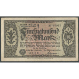 Alemania - Koln 50.000 Mark 2 Jul 1923