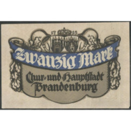 Alemania - Brandenburg 20 Mark 1 Oct 1918