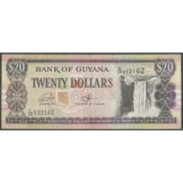 Guyana 20 Dollars ND1996 Firma 15 P30f